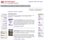 Desktop Screenshot of lrdpublications.org.uk